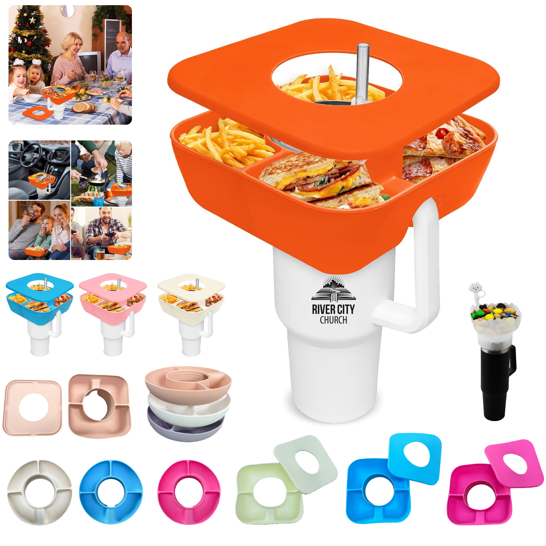 40 OZ Tumbler Snack Tray 1