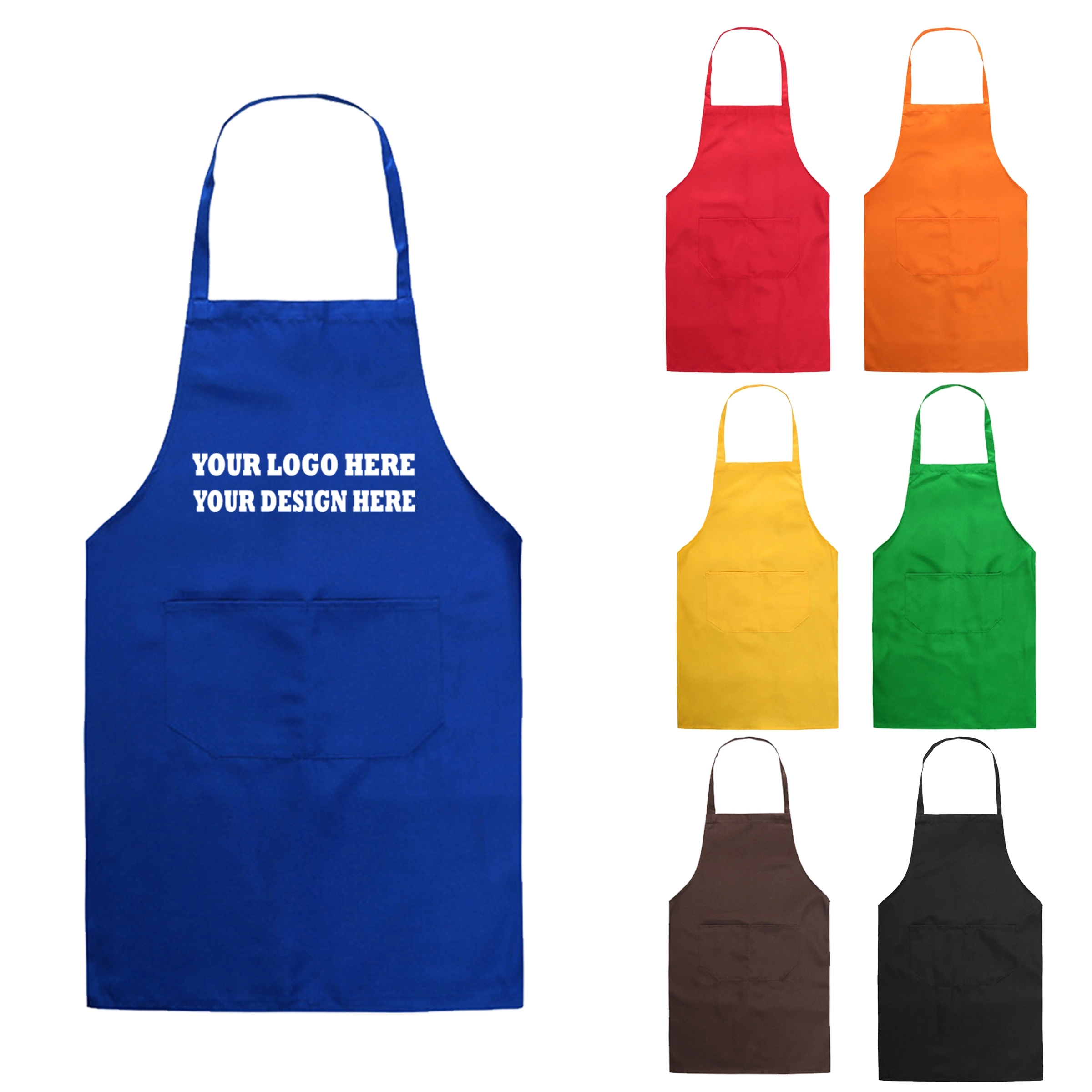 Adult Two-Pocket Apron MOQ 50PCS 2
