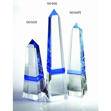 EMINENCE OBELISK CRYSTAL AWARD (BLUE/CLEAR) 1