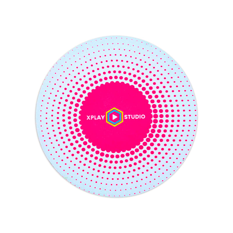 Fluorescent Neon Custom Printed Round Mouse Pads 9