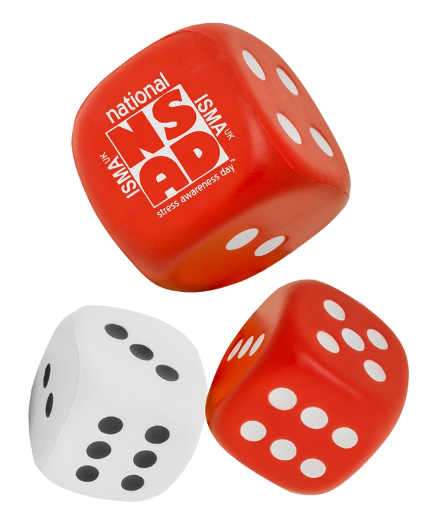 Dice Shaped Stress Balls 1