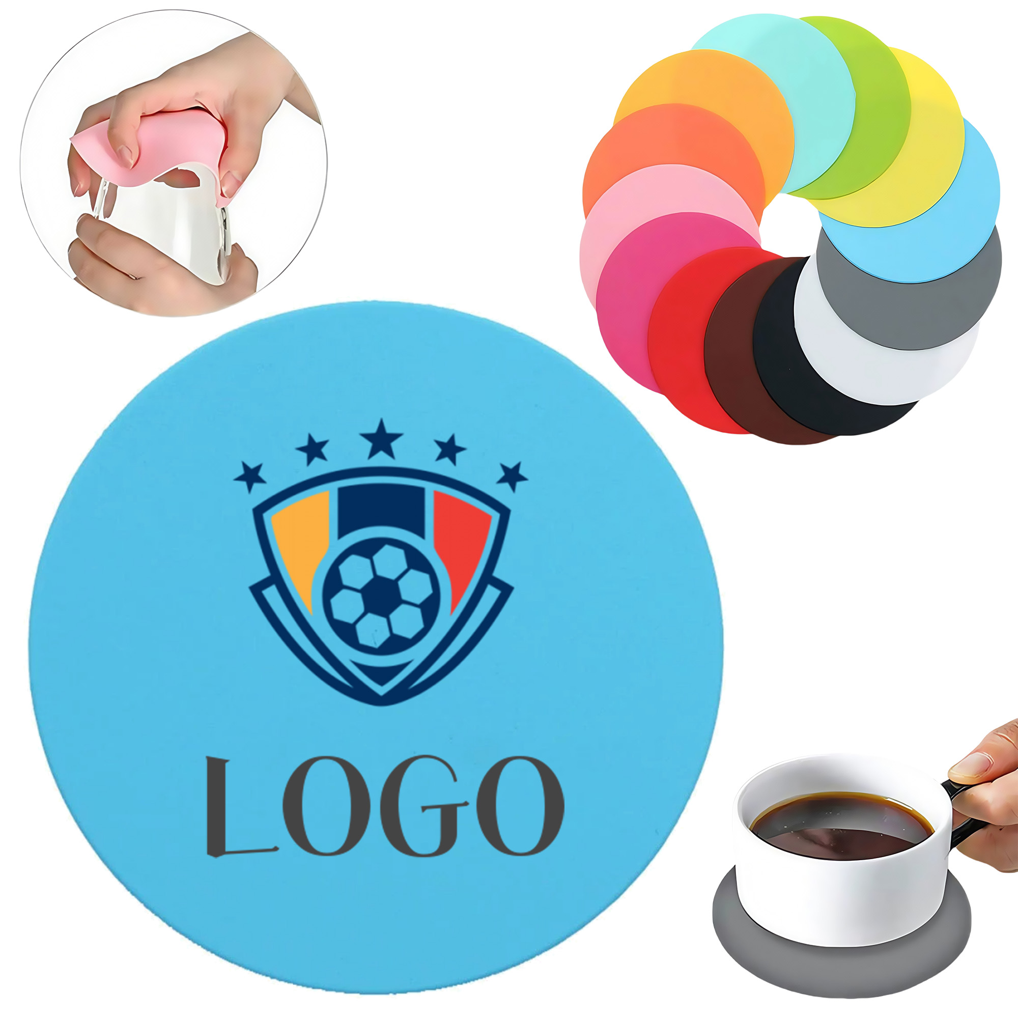 Protect Table Silicone Desktop Coaster 8