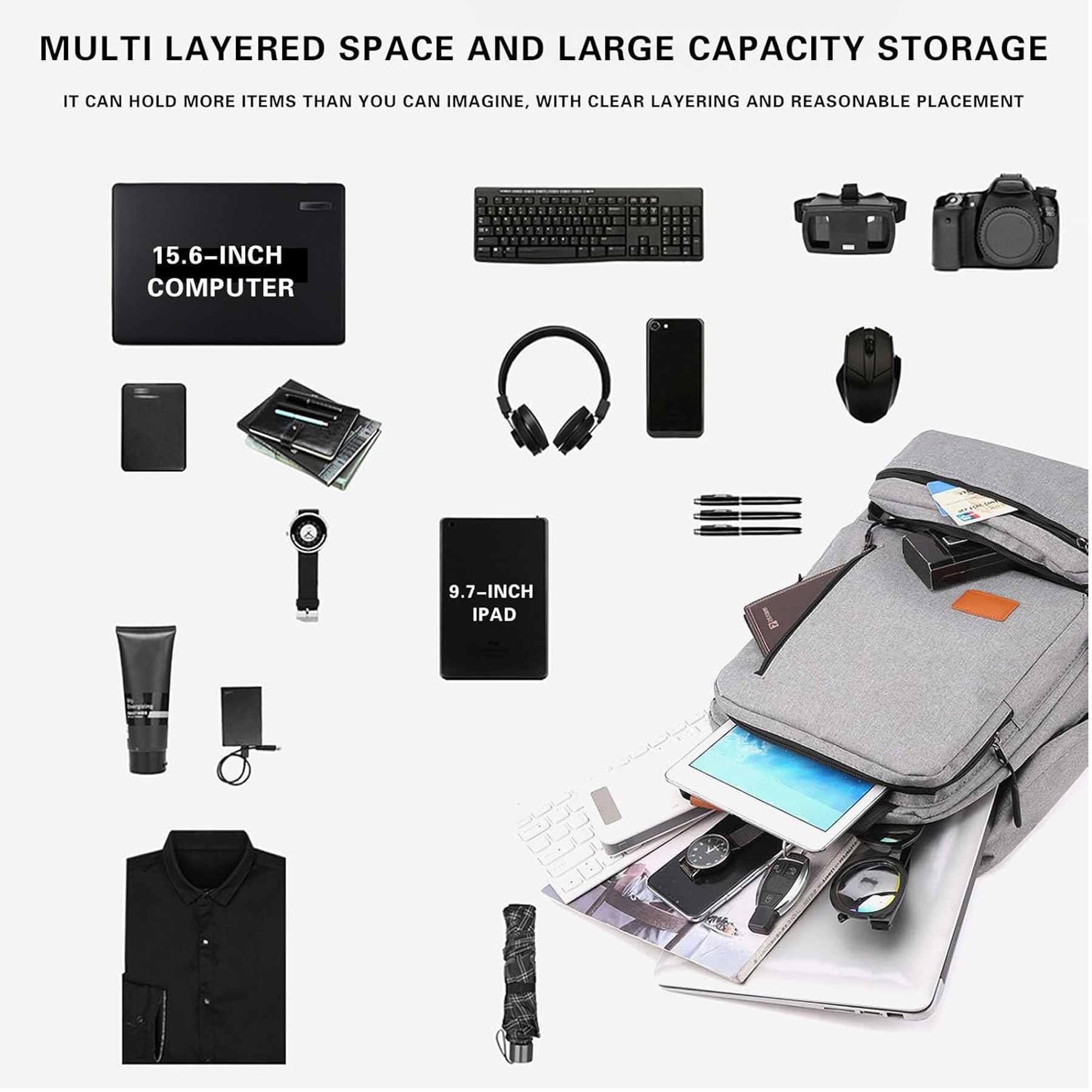 3-in-1 Business Laptop Backpack Set 8