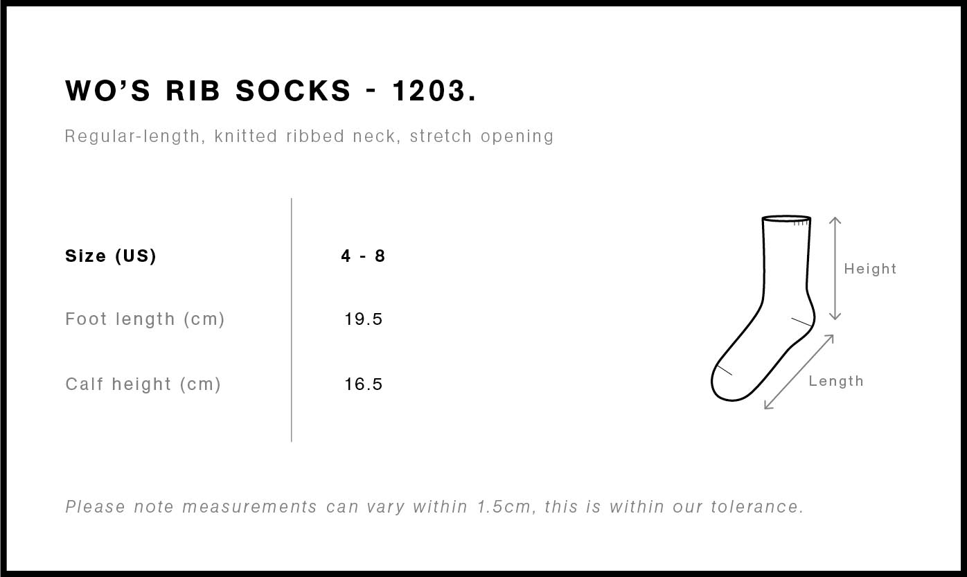 Wo's Rib Socks (2 Pairs) | 1203 7