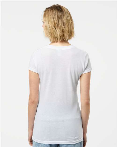 Women's Poly-Rich V-Neck T-Shirt - 244 23