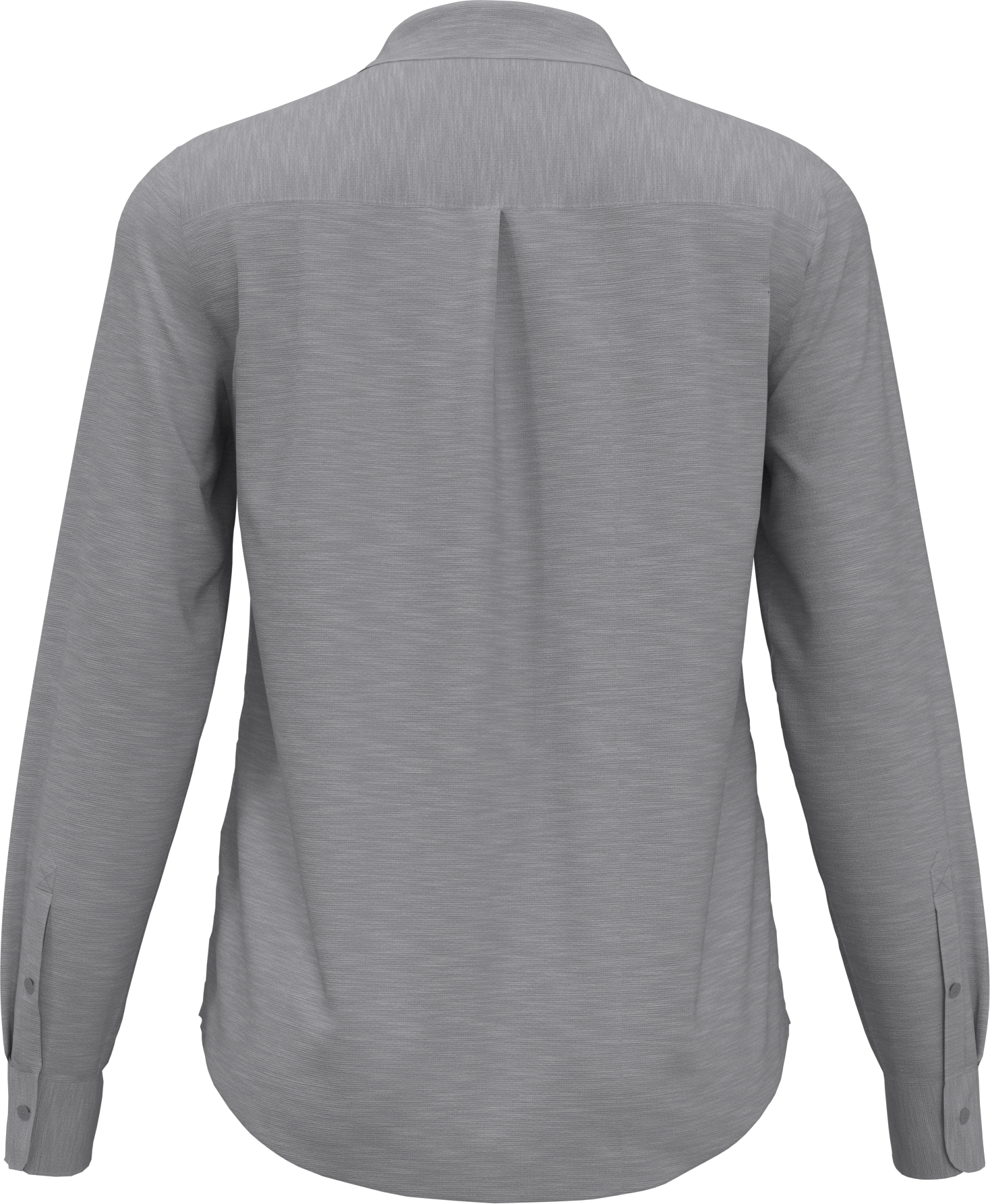 Heather Woven Long Sleeve Button Down Shirt 12
