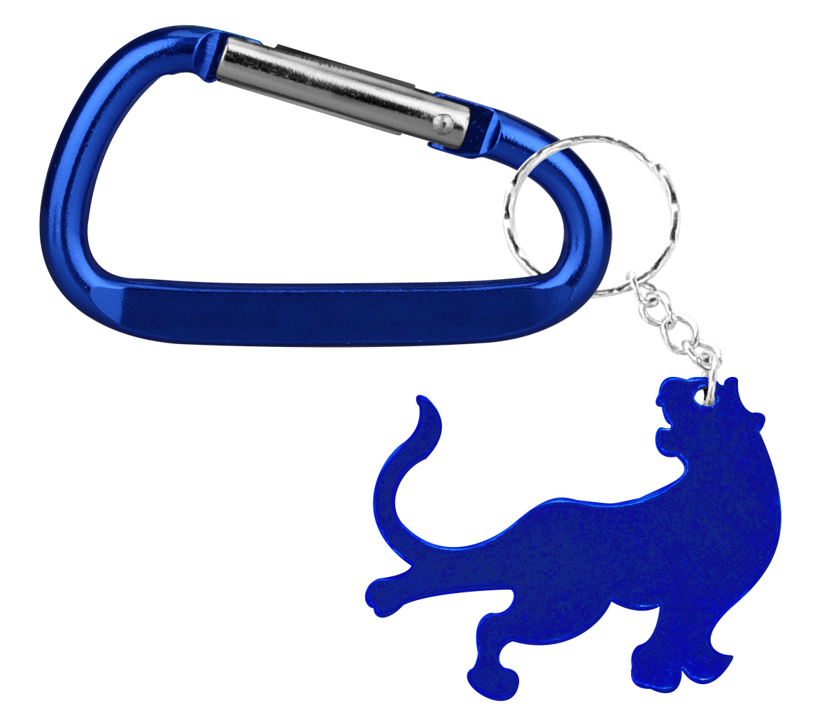 Tiger / Leopard shape bottle opener with key chain & Carabiner 4