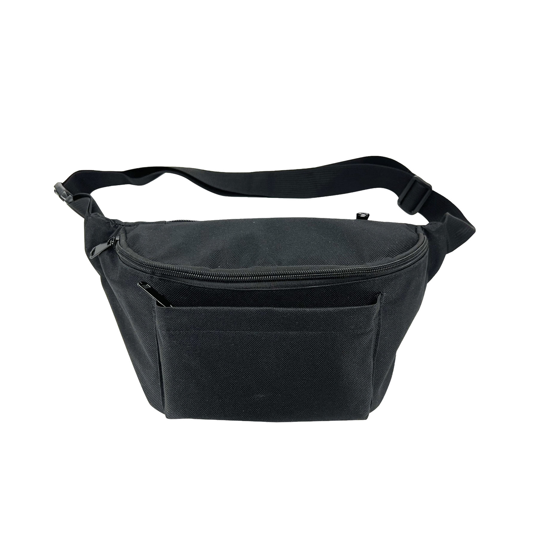 600D Polyester 3-Zipper Fanny Pack/Crossbody Sling 5