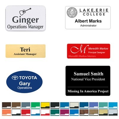 Engraved Name Badge - USA Made 2