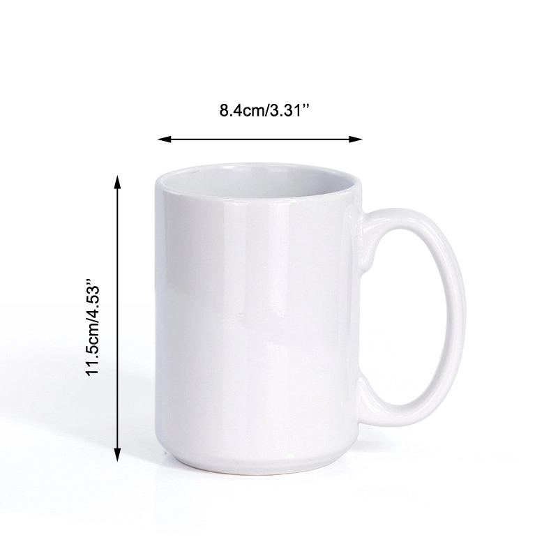 Full Color Sublimated 15 oz. Ceramic Coffee Mug 1