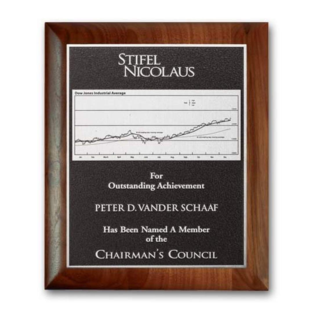 Photocast Plaque - Walnut Rolled Edge 1