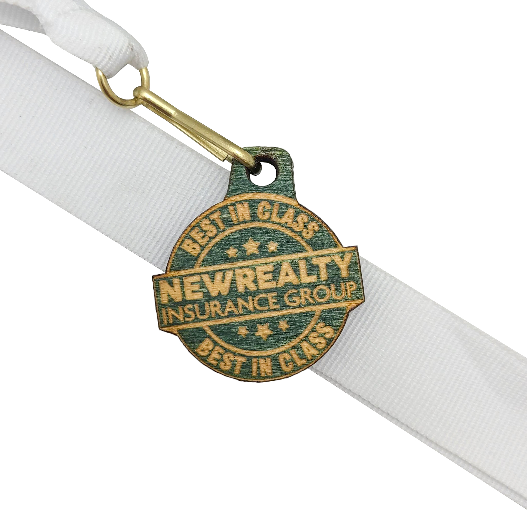 Wood Medals: 1 1/2" W x 1 1/2" H 5