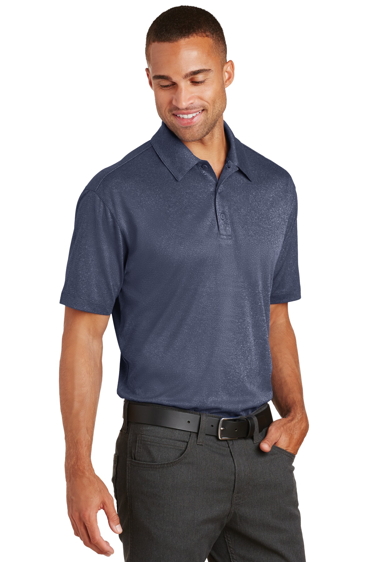 Port Authority Trace Heather Polo. K576 40