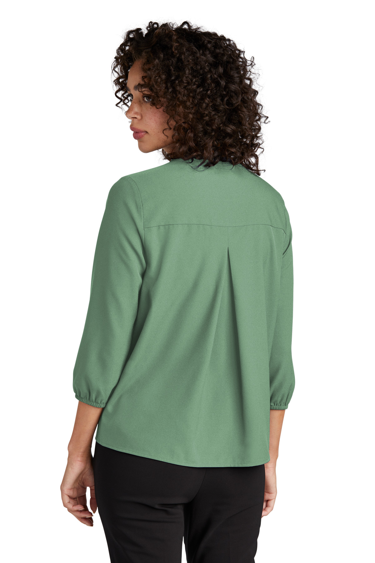 Mercer+Mettle Women's Stretch Crepe 3/4-Sleeve Blouse MM2011 36