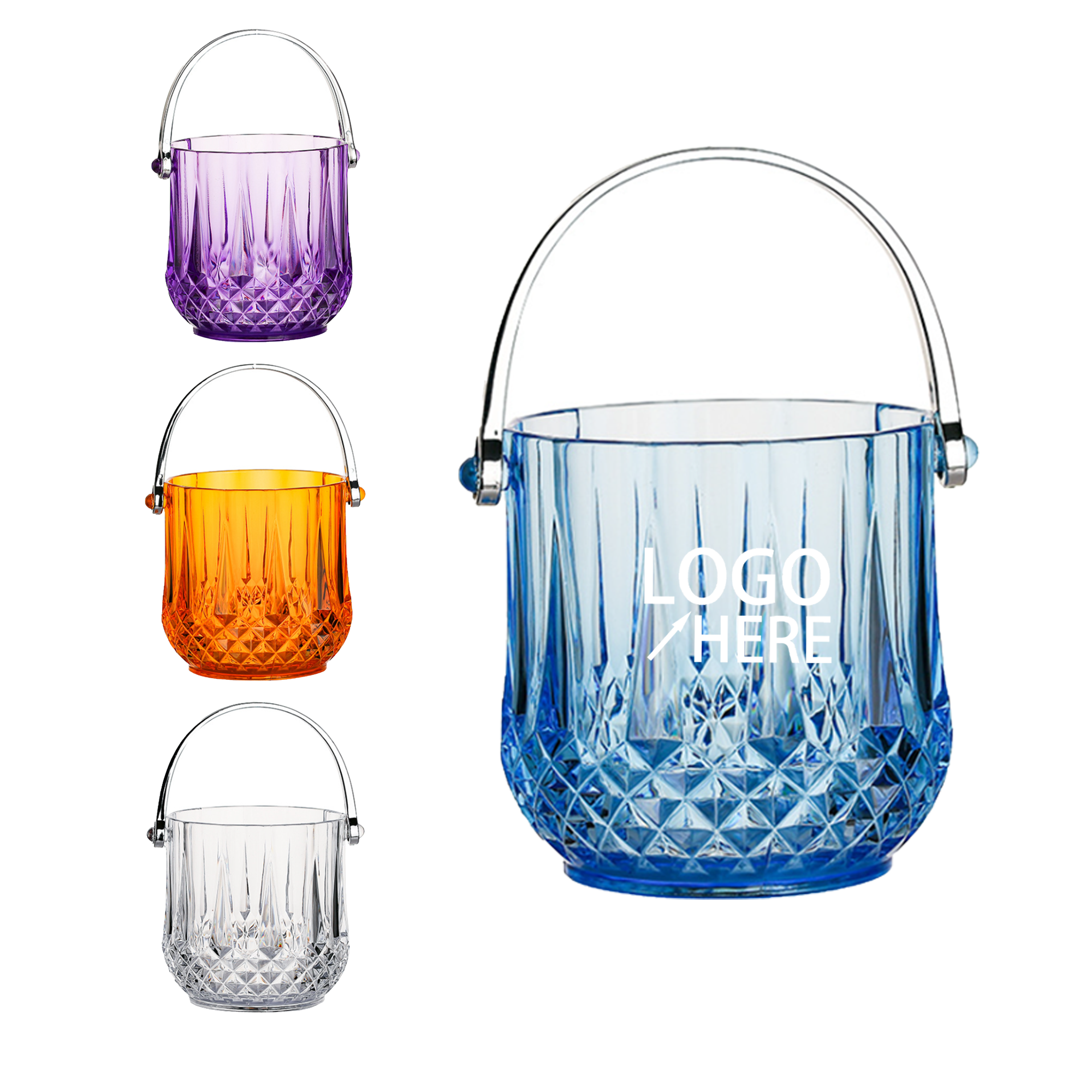 Acrylic Handle Ice Bucket 2