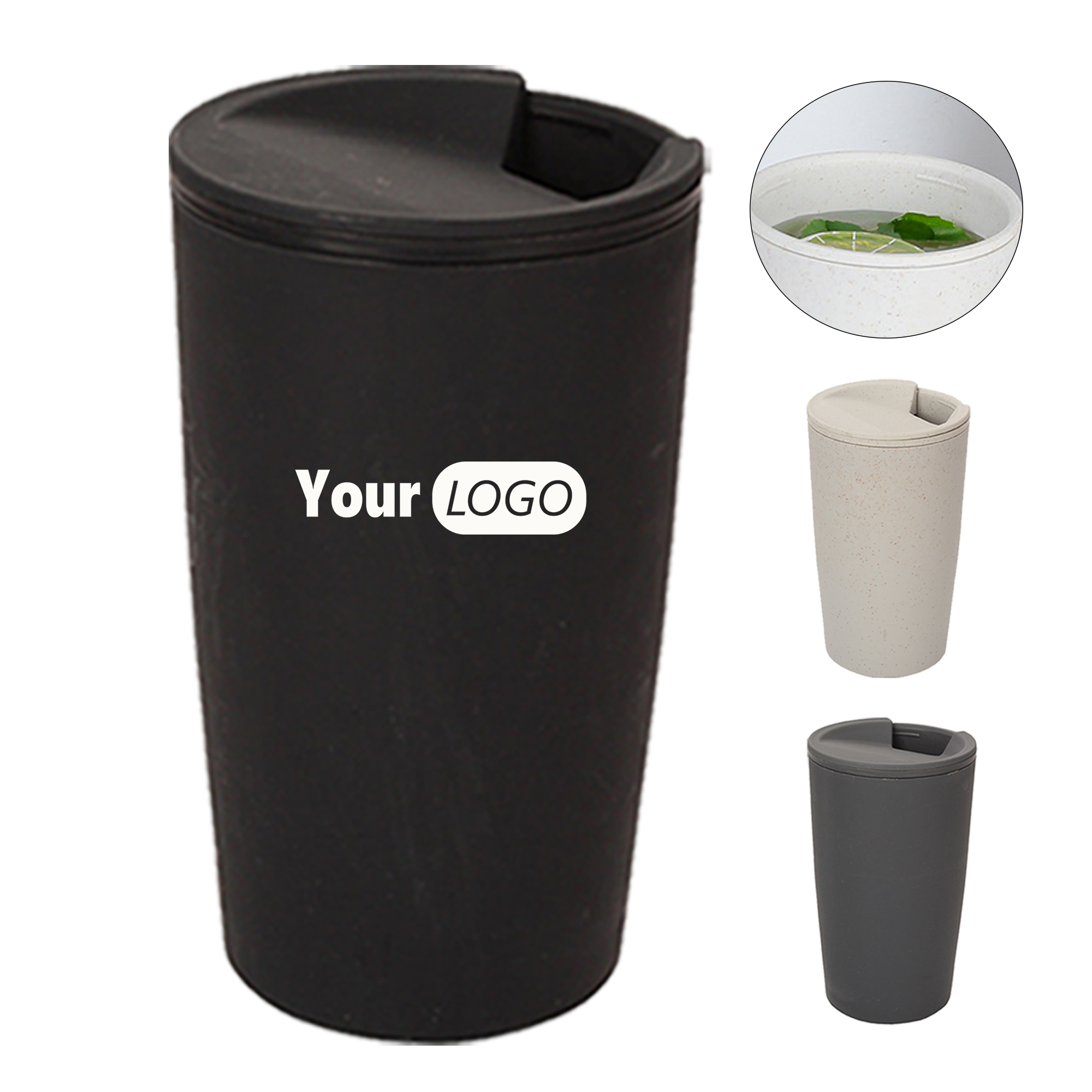 18.6 oz Sustainable Wheat Straw Plastic Cup 2