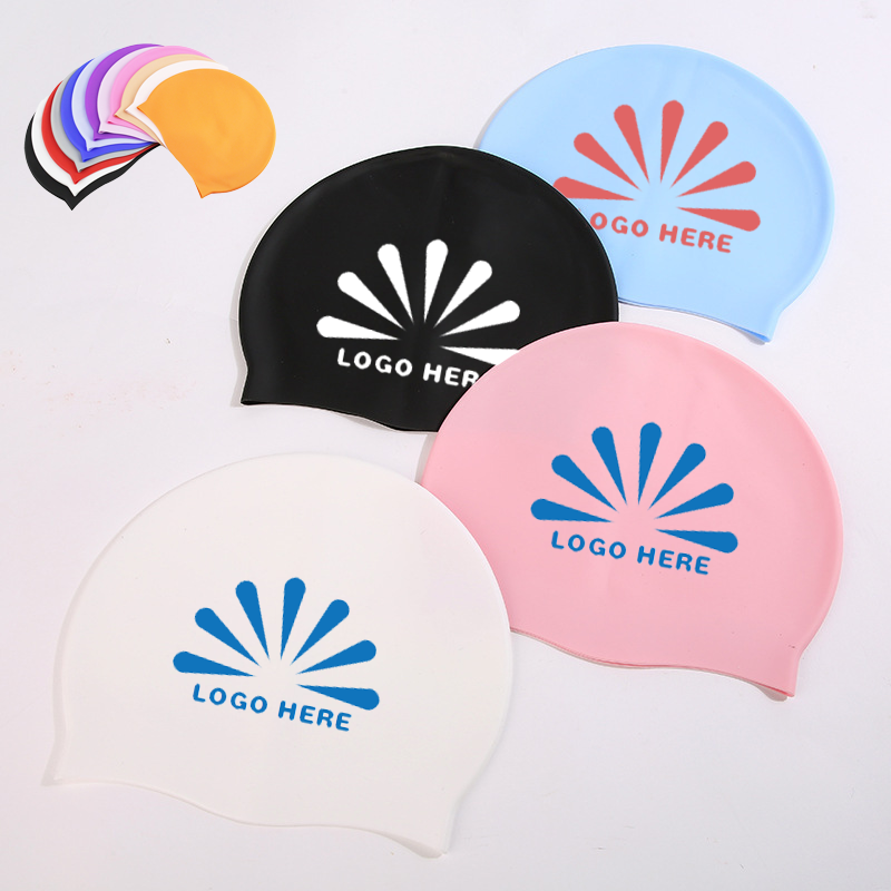 Silicone High Stretch Personalized Swimming Cap 5