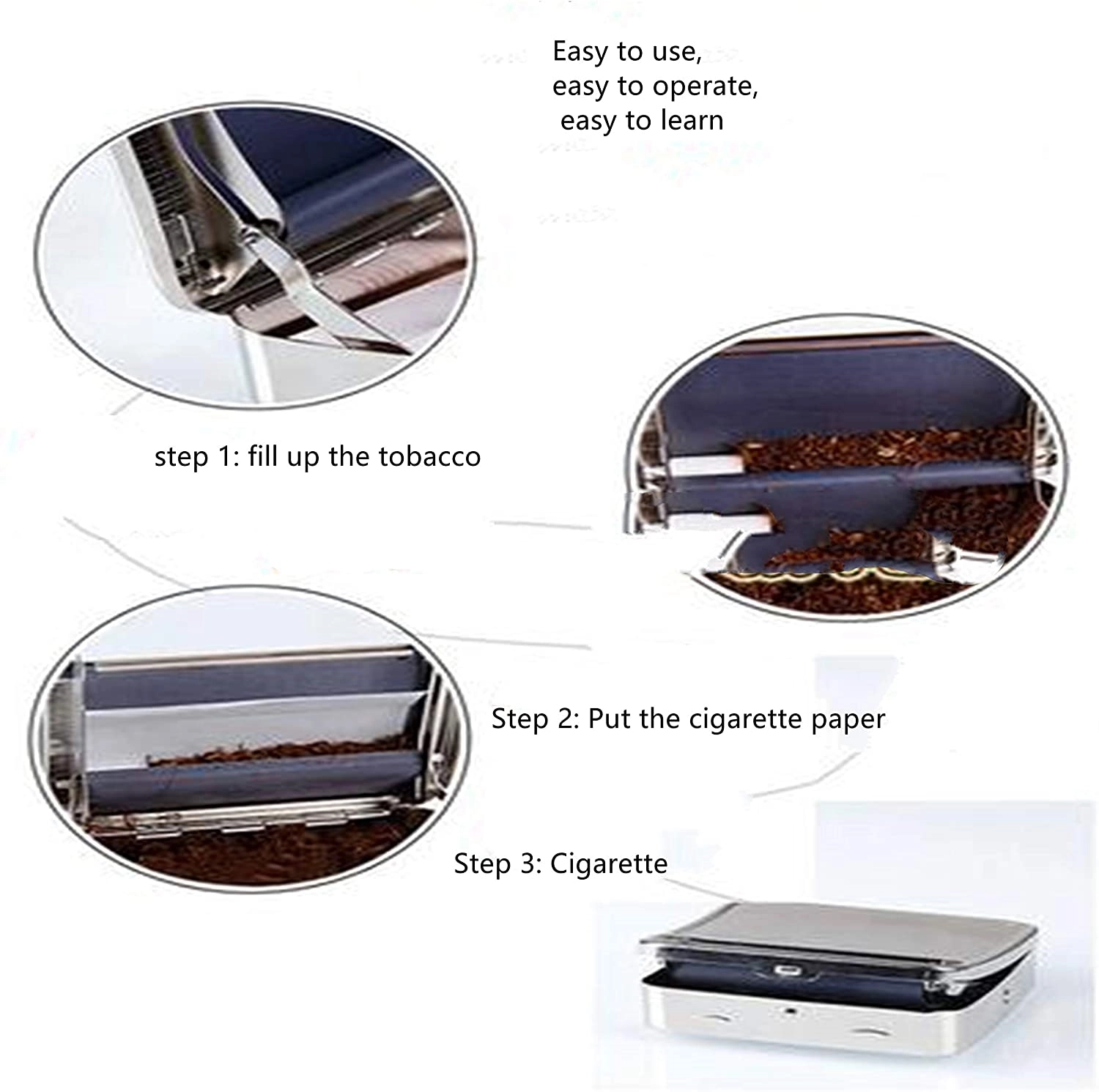 Metal Automatic Cigarette Roller Tobacco Rolling Machine 3