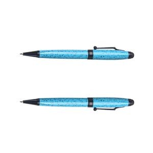 Marble Texture Spot Metal Pen With Stylus 18