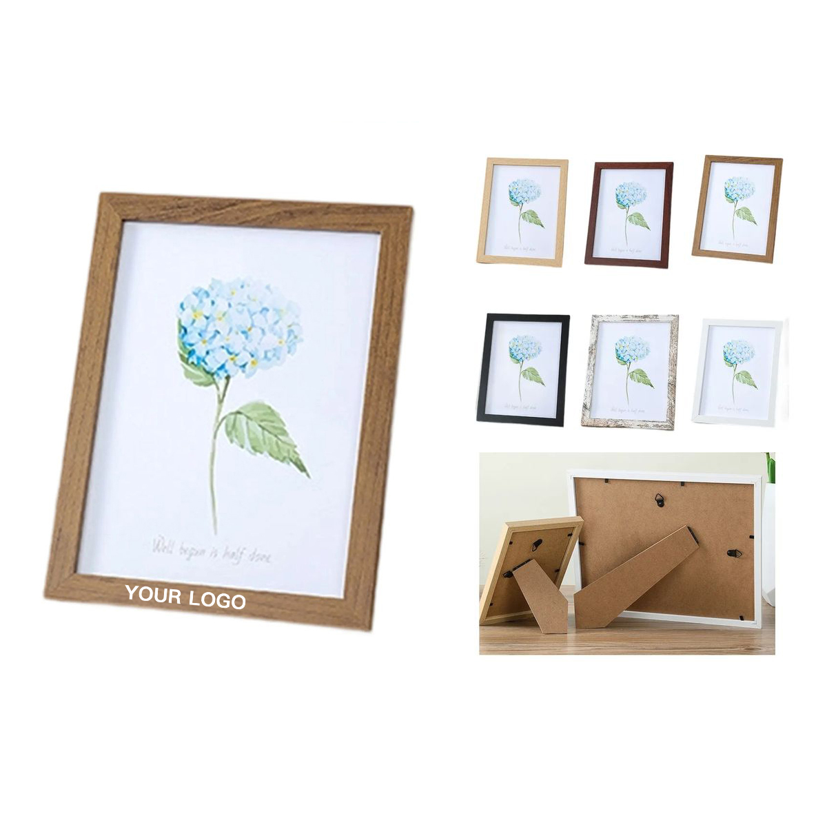 Horizontal or Vertical Display Wood Frame 3