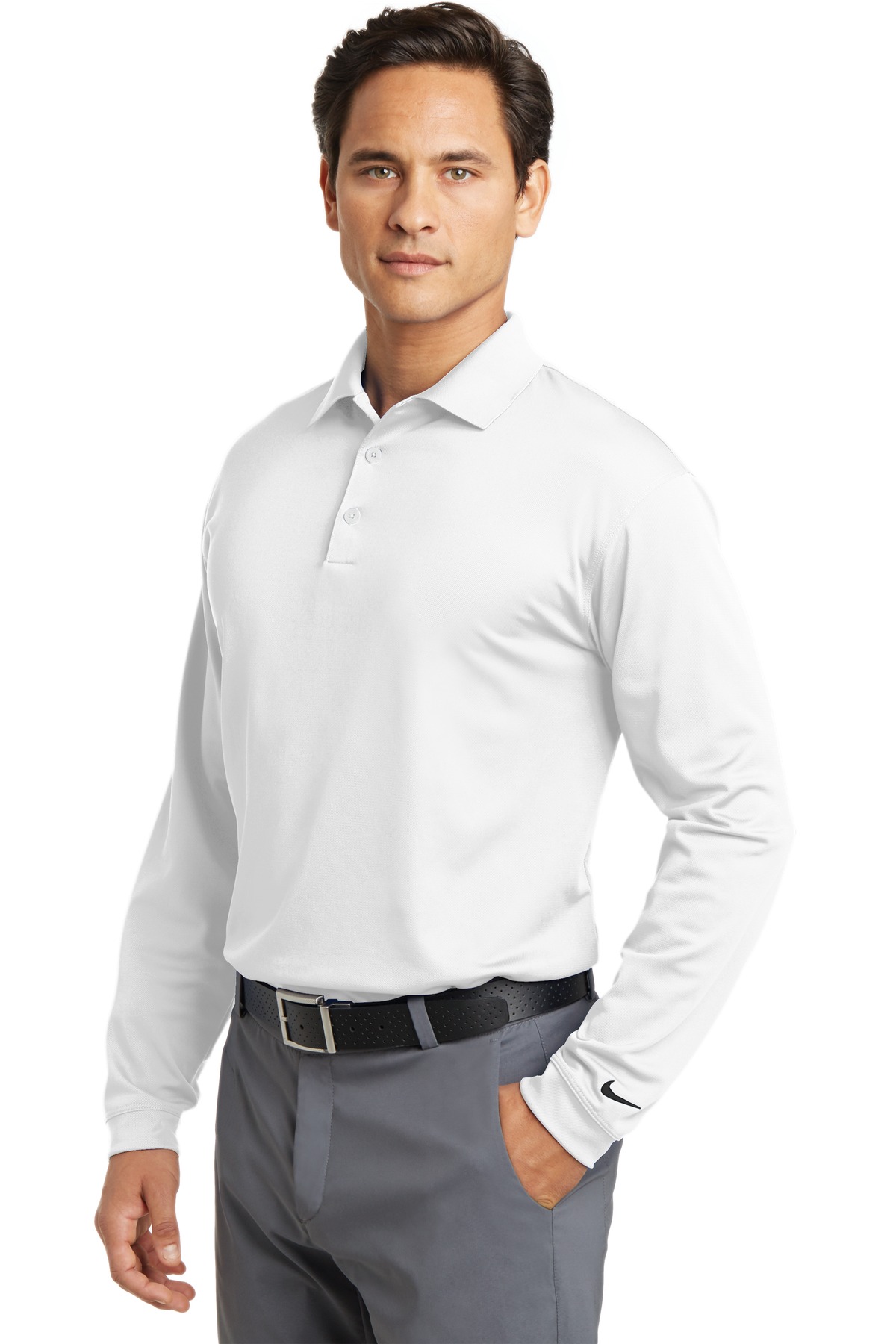 Nike Long Sleeve Dri-FIT Stretch Tech Polo. 466364 22