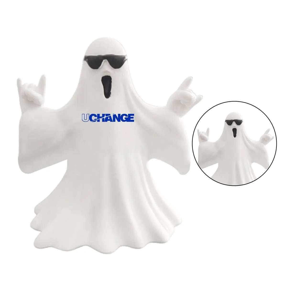 Mini Halloween Sunglasses Ghost Figurine 4