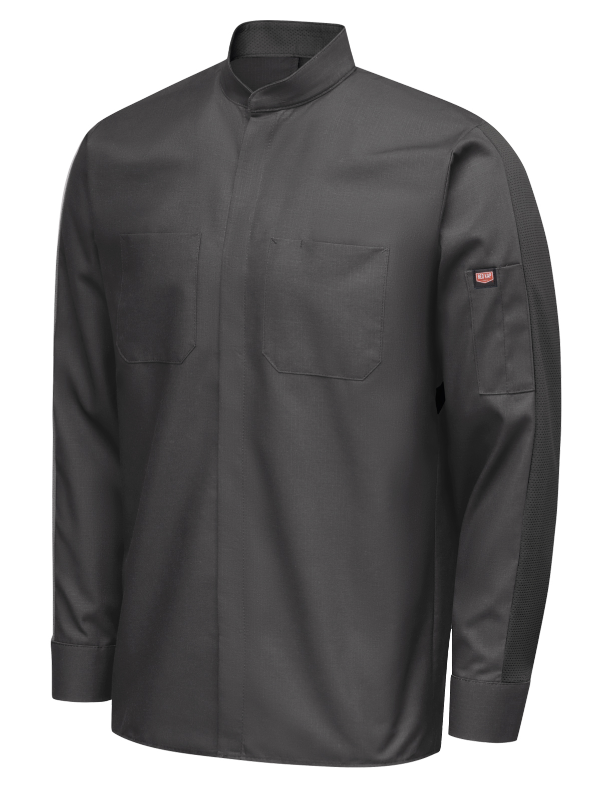 Red Kap Shirts - Men's Long Sleeve Two-Tone Pro+ Work Shirt with OilBlok and MIMIX™ 4