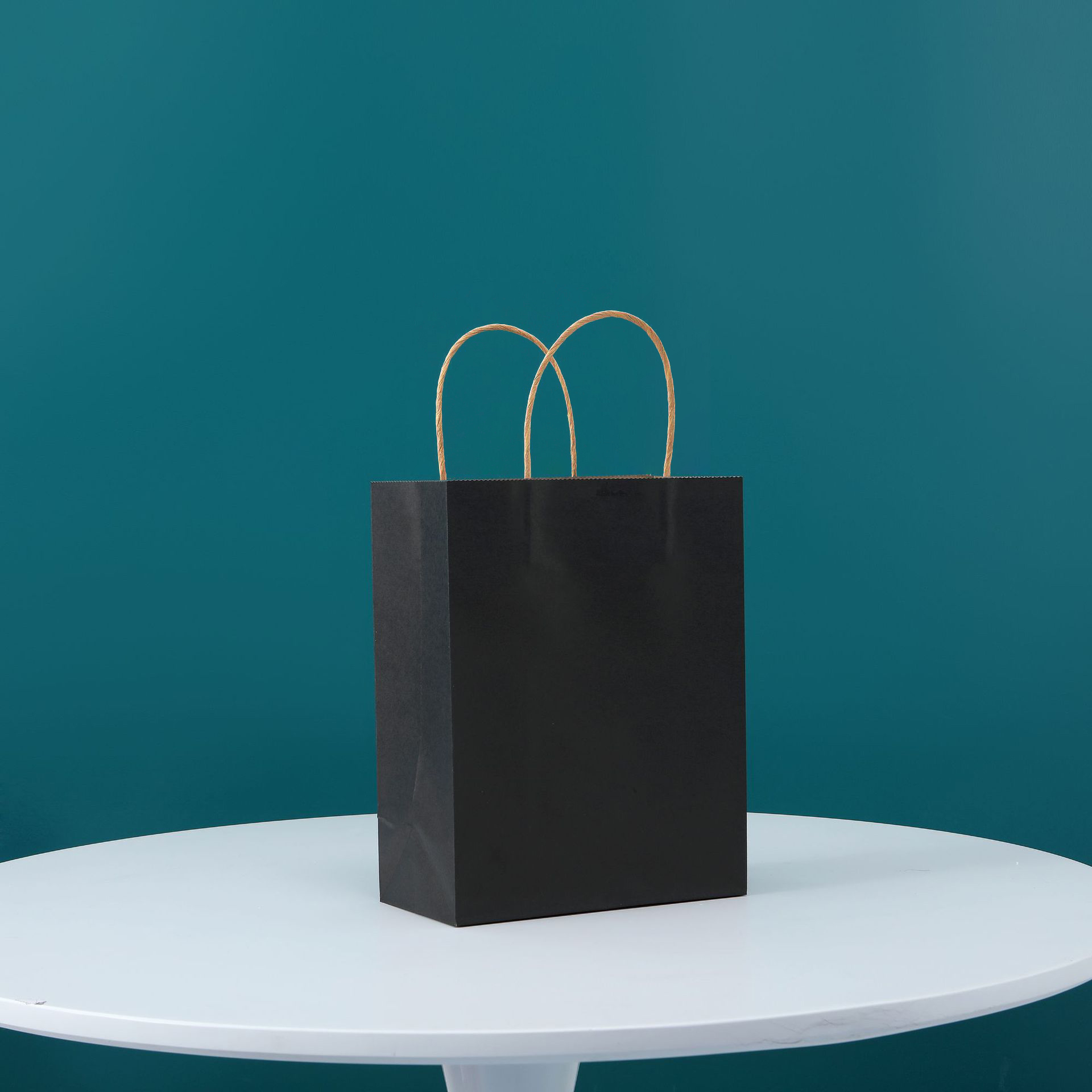 Small Size Kraft Paper Shopper Tote bags(5 7/8" * 3 1/8" * 8 1/4") 17