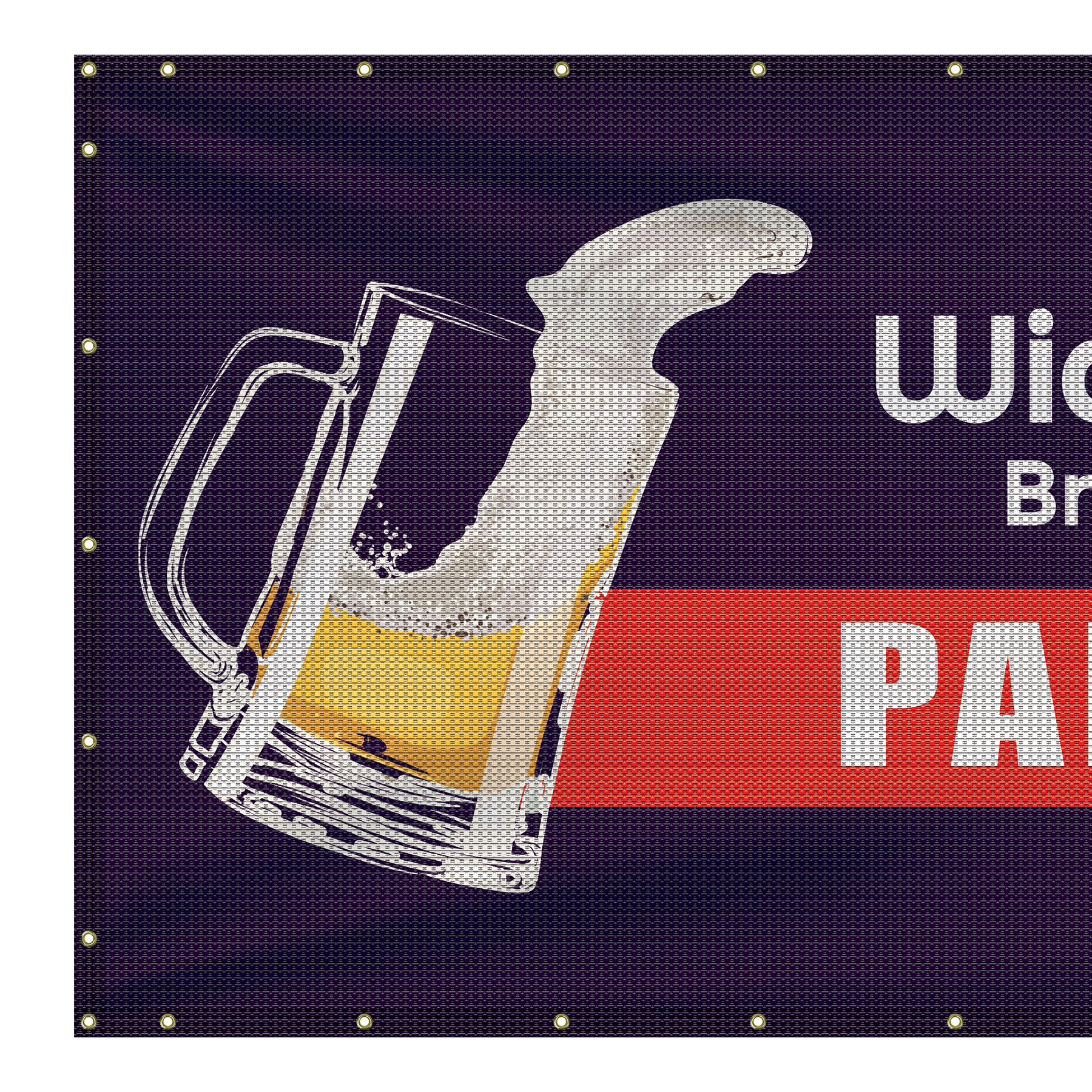 5' x 12' Premium Polyester Mesh Banner 4