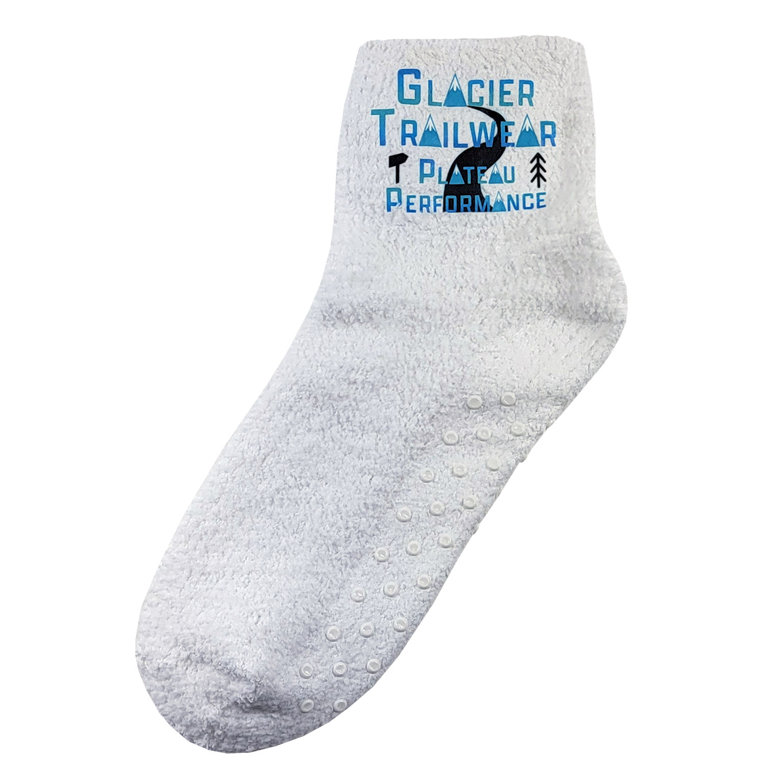 Fuzzy Feet Slipper Socks with Oversized DTF 4