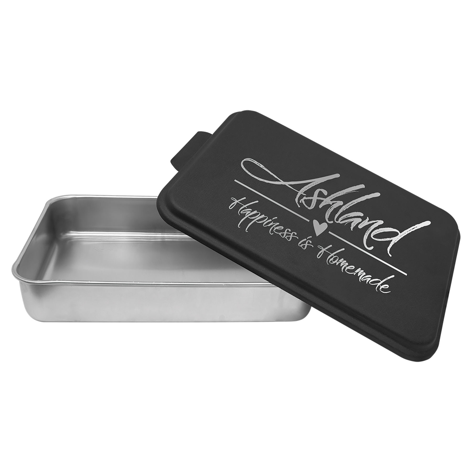 9" x 13" Aluminum Cake Pan with Black Lid 1
