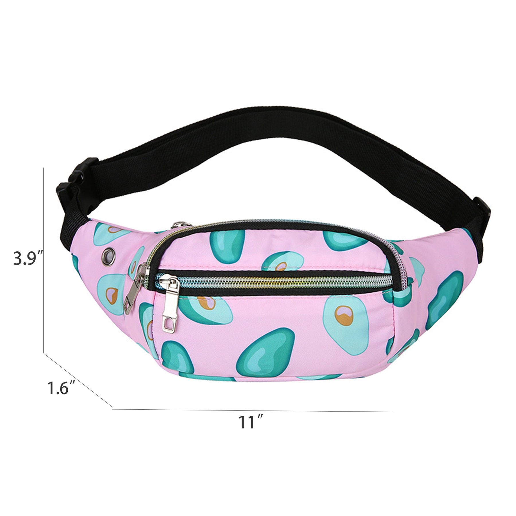 Nylon Crossbody Waist Funny Pack Adjustable  Large Capacity 2