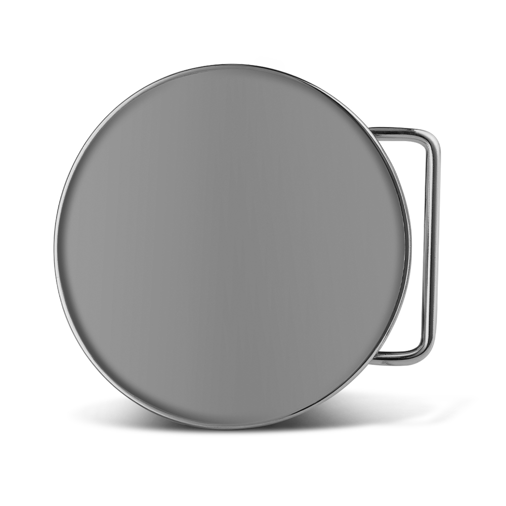 Custom Circular UV Printed Belt Buckles 3" 6