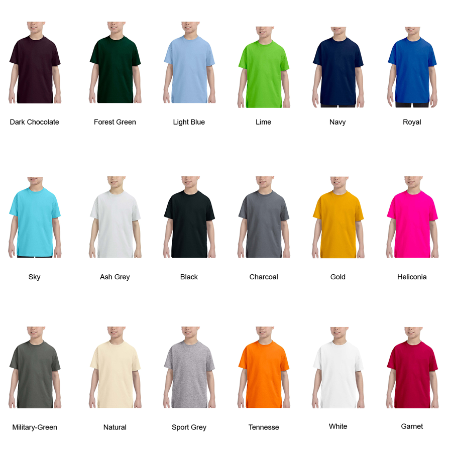 Gildan Heavy Cotton Youth T-Shirt 5.3 oz 120