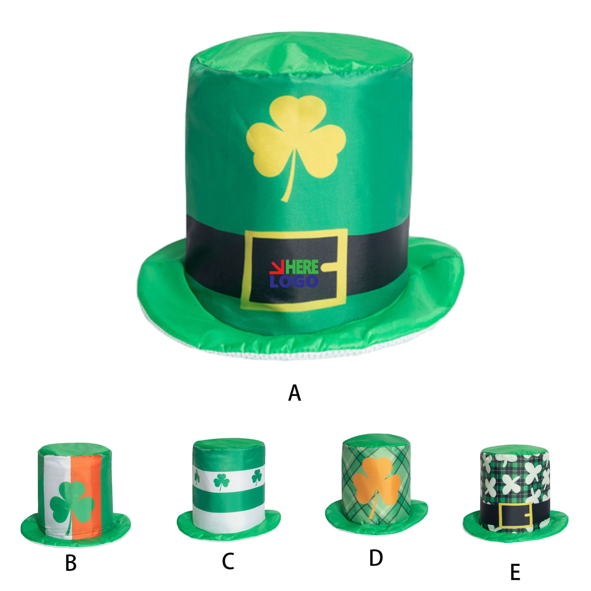 Irish St Patricks Day Green Top Hat 1