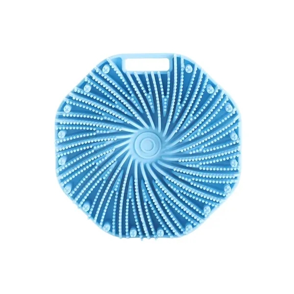 Polygonal Silicone Bath Brush - Soft Gentle Exfoliating 5