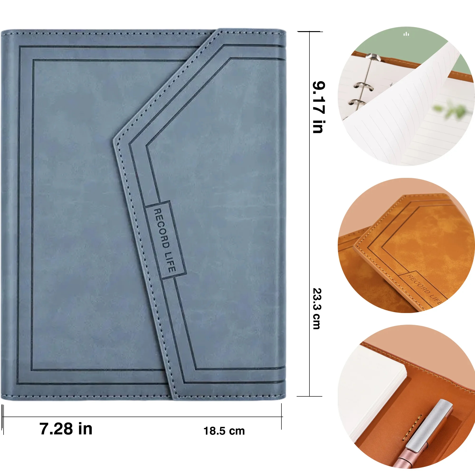 Tri-fold A5 ring binder notebook 4