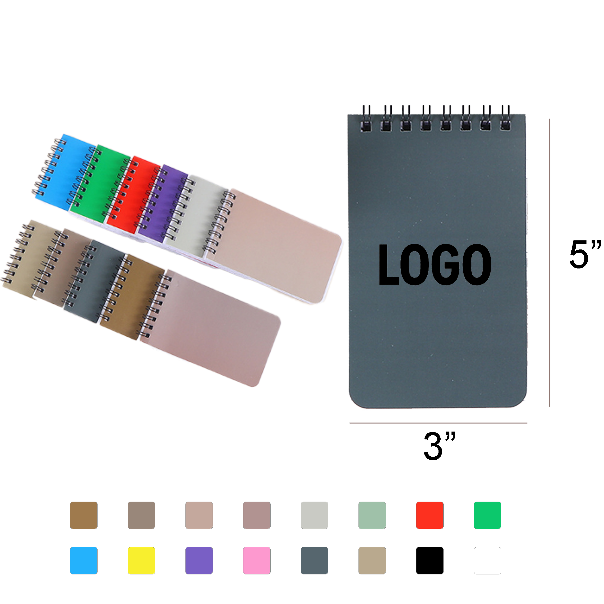 Portable A7 Spiral Memo Notebook 2