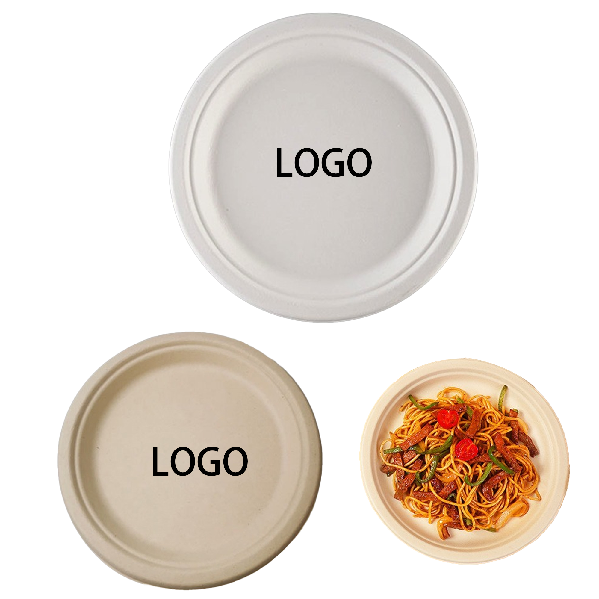 9in Eco-friendly Paper Plates 2