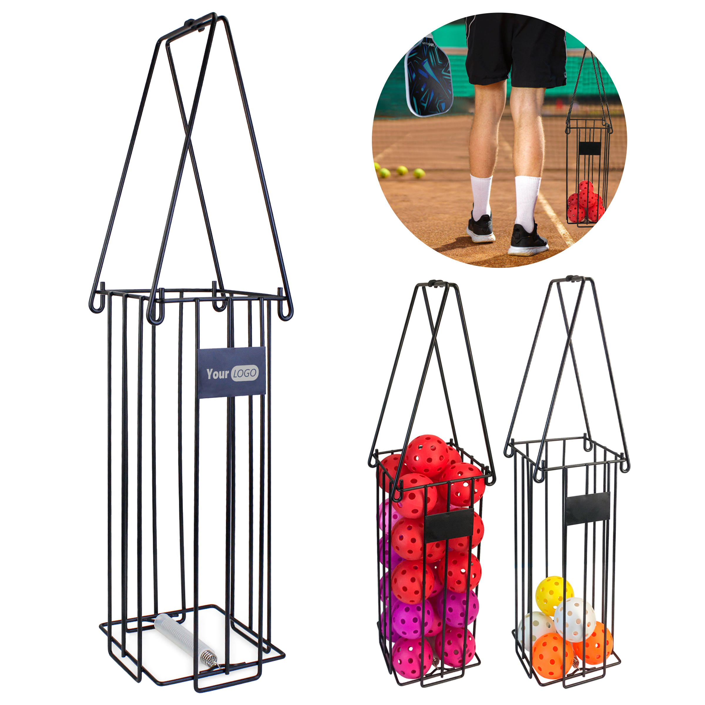 Stainless Steel Portable Training Pick Up Ball Frame 4