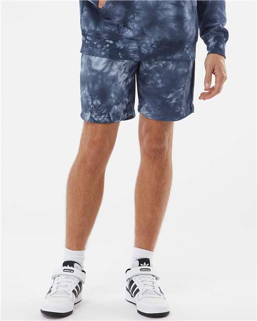 Unisex Tie-Dyed Fleece Shorts - PRM50STTD 17