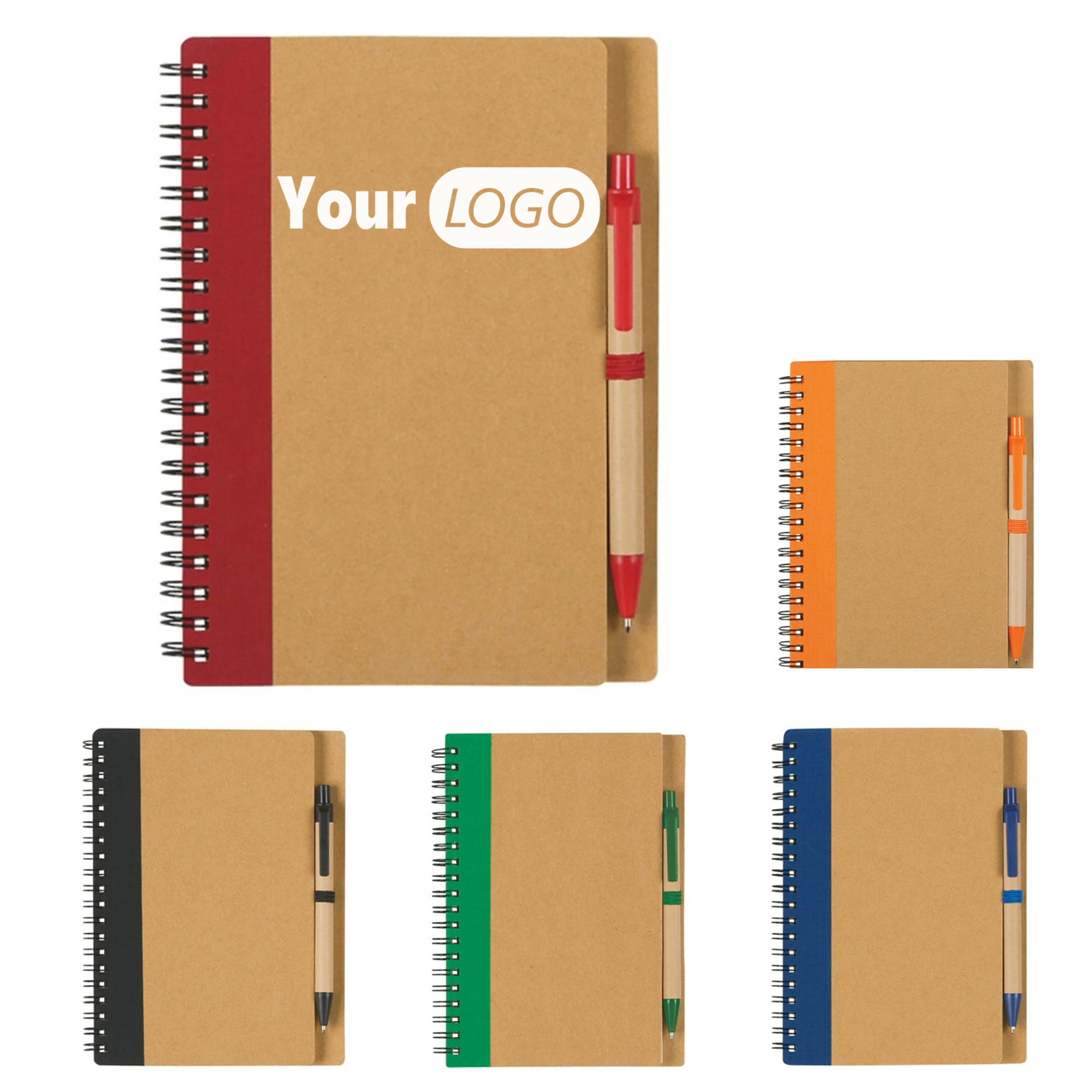 Notebook Made of Kraft Paper Accompanied by a Pen 3