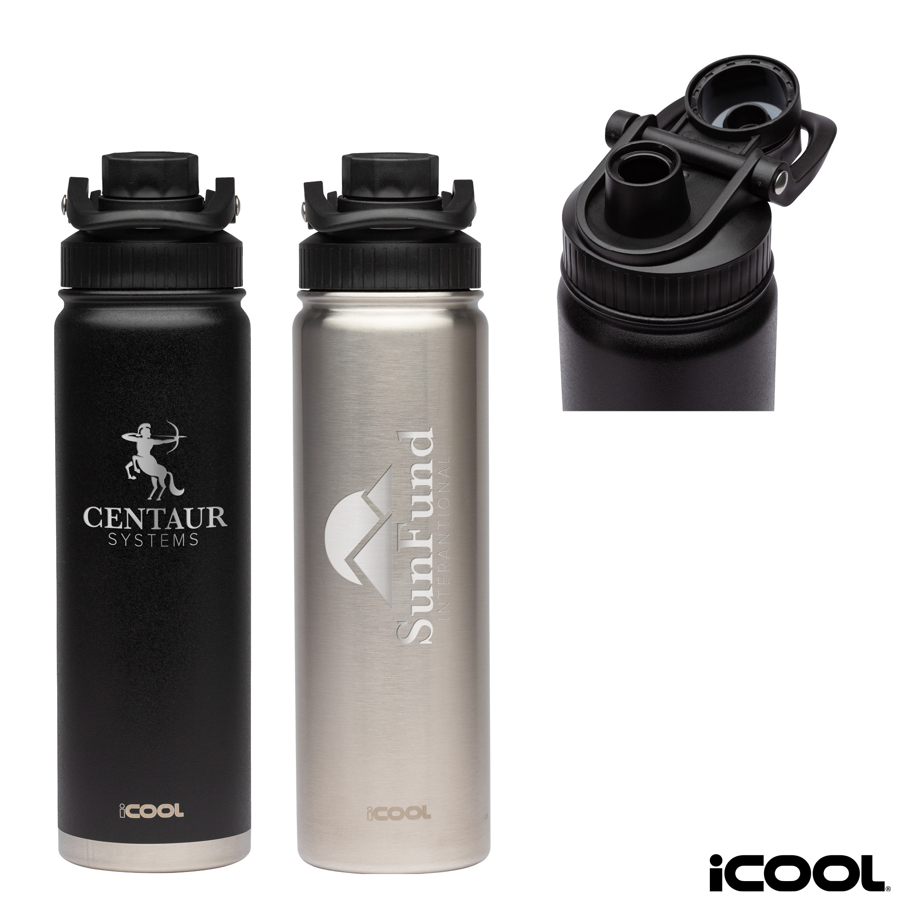 iCOOL® Durango 24 oz. Double Wall, Stainless Steel Water Bottle 11
