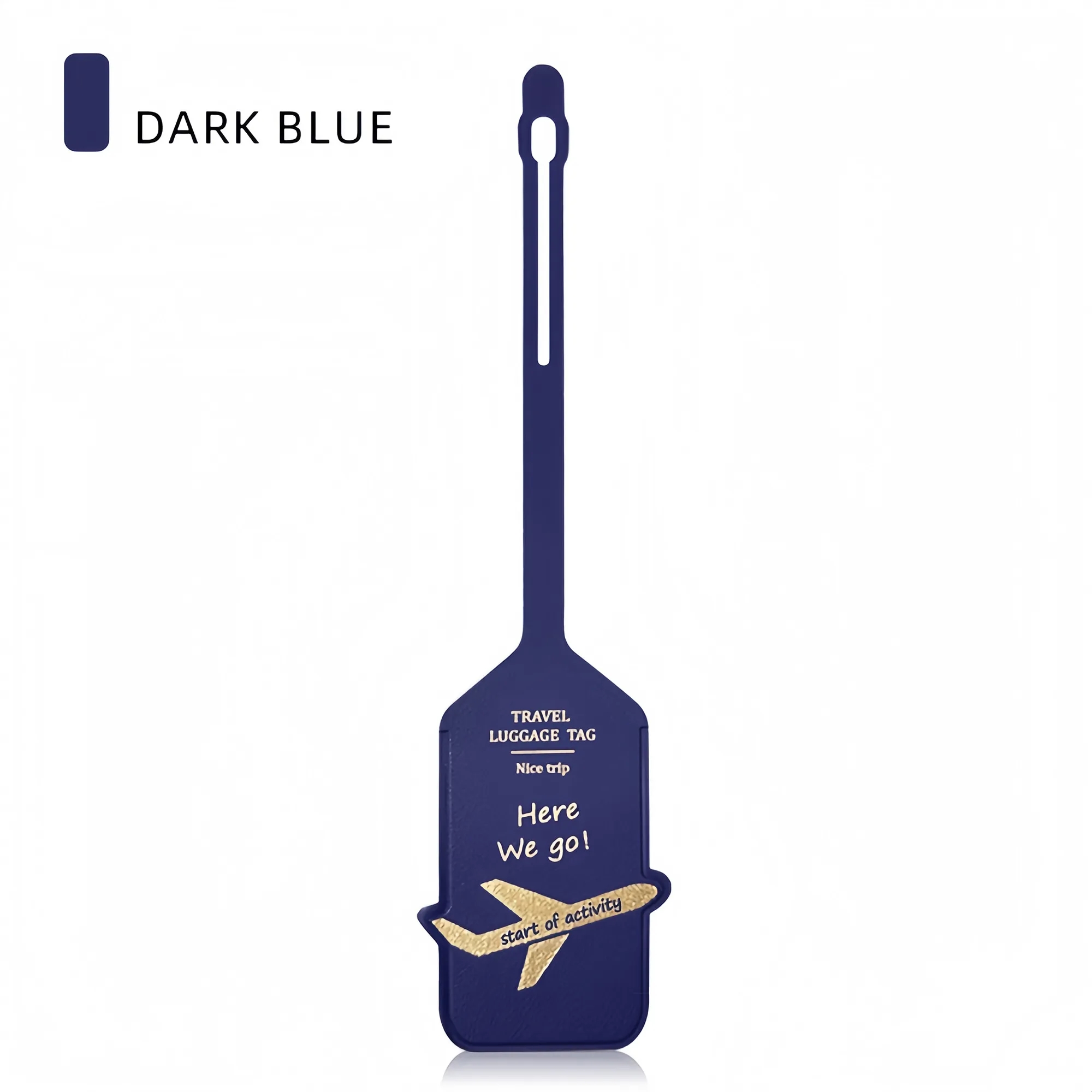 Double Sided PU Leather Luggage Tag For Travel 2
