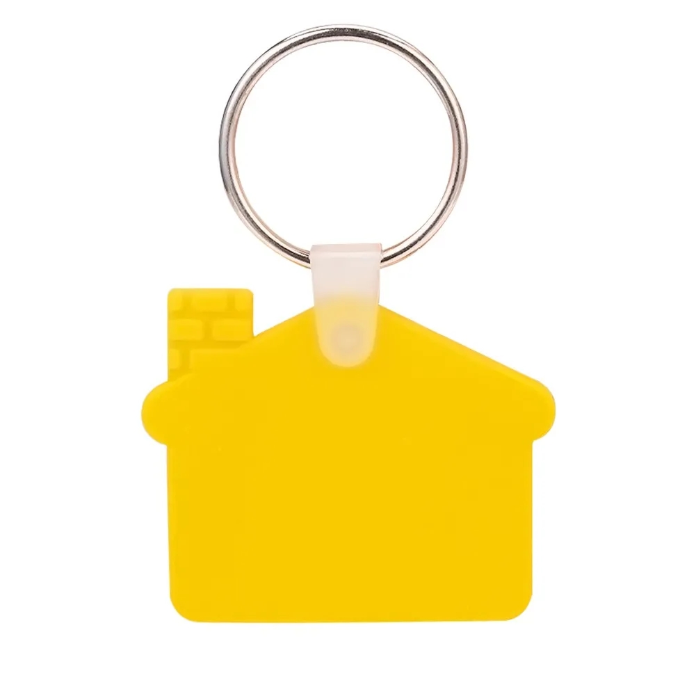 Custom House Shaped Silicone Keychain 5