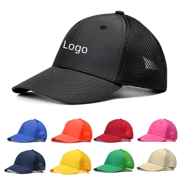 6 PANEL COTTON TWILL MESH BACK CAP 2