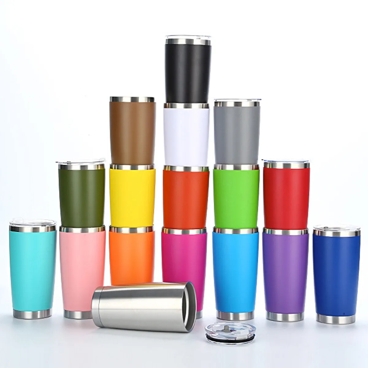 20oz Solid Color Stainless Steel Insulated Vacuum Mug Cup 3