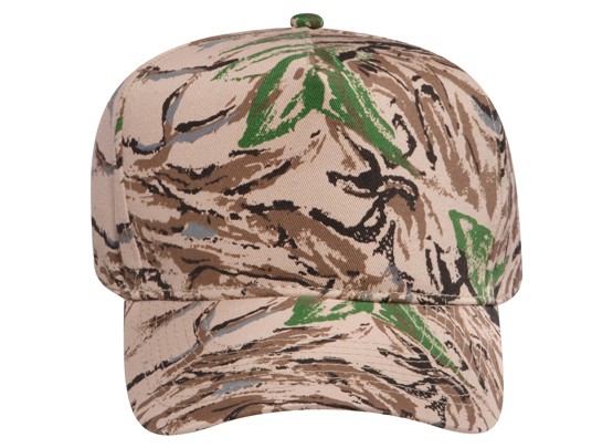 OTTO CAP® Camouflage 5 Panel Mid Profile Baseball Cap 15