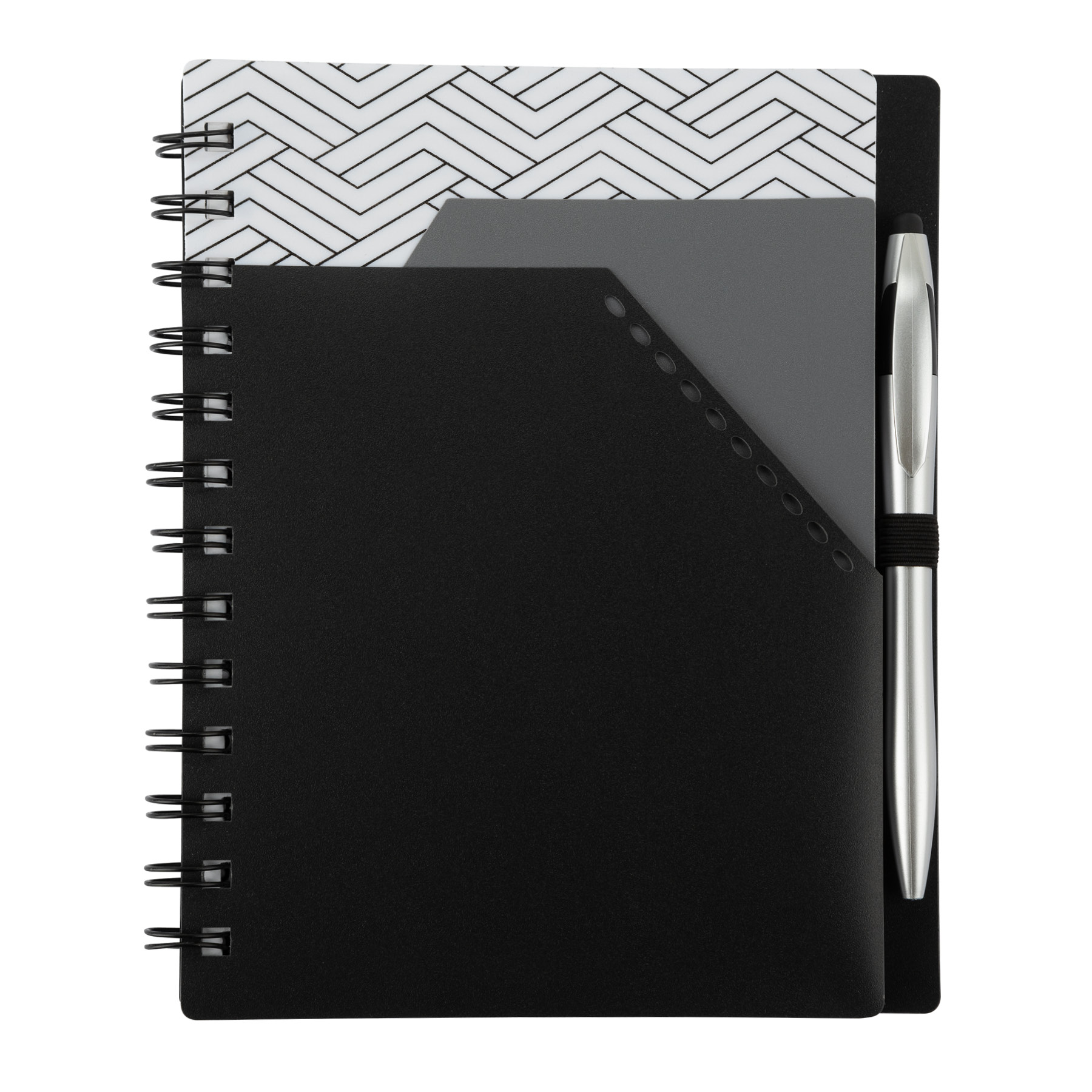 Trapezoid Junior Notebook w/  Stylus Pen 7