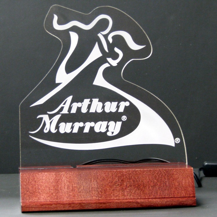 6" Edge Lit Sign or Award 3